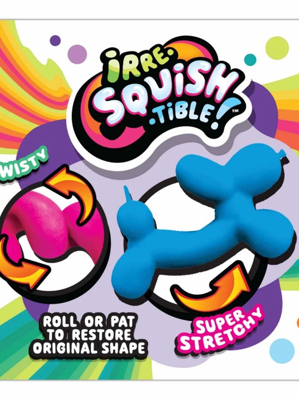 single - Irre Squish Tible Stretchy Sand Balloon Dog sensory Toy - Picture 2 of 14